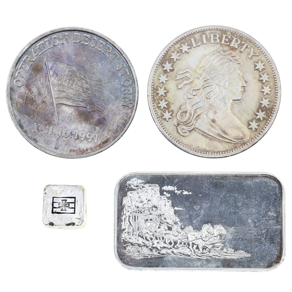 UNITED STATES & GERMAN FINE SILVER INGOT & BARS