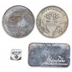 UNITED STATES & GERMAN FINE SILVER INGOT & BARS