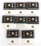 1993-1998 US MINT SILVER PROOF SETS - LOT OF 8