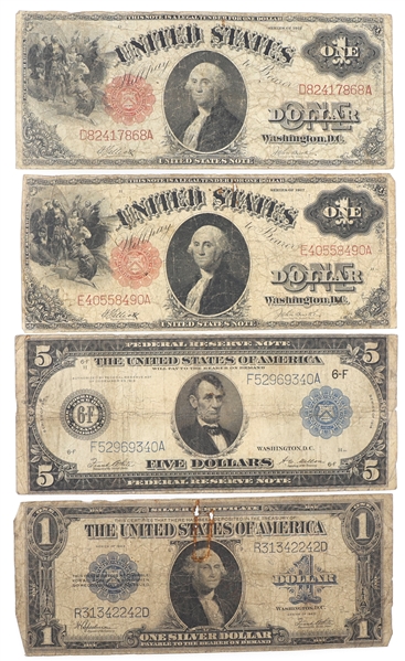 EARLY 20th C. UNITED STATES CURRENCY NOTES