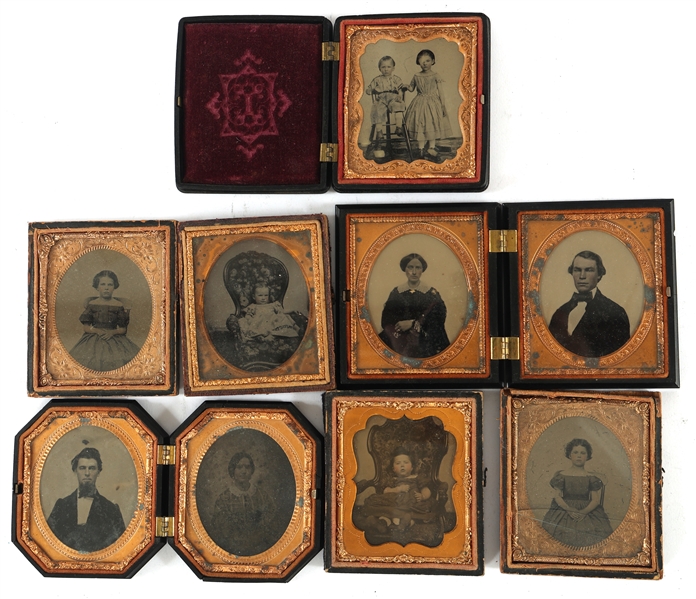 1/6 PLATE AMBROTYPE PHOTOGRAPHS