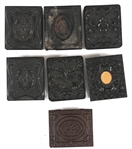 1/9 PLATE AMBROTYPE PHOTOGRAPHS IN CASES 