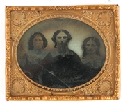 1/4 & 1/6 PLATE AMBROTYPE PHOTOGRAPHS 