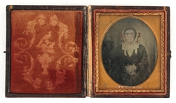 1/4 & 1/6 PLATE AMBROTYPE PHOTOGRAPHS 