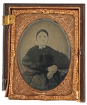 1/4 & 1/6 PLATE AMBROTYPE PHOTOGRAPHS 