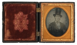 1/4 & 1/6 PLATE AMBROTYPE PHOTOGRAPHS 
