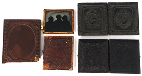 1/4 & 1/6 PLATE AMBROTYPE PHOTOGRAPHS 