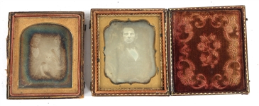 1/4 & 1/6 PLATE DAGUERREOTYPE PHOTOGRAPHS 