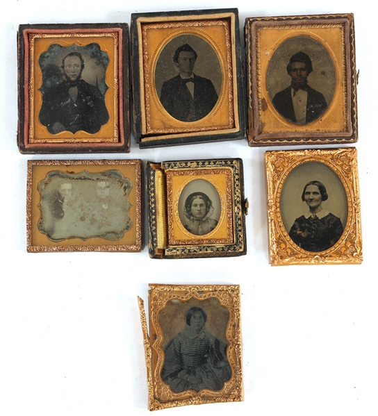 1/9 & 1/16 PLATE AMBROTYPE PHOTOGRAPHS 