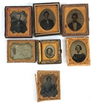 1/9 & 1/16 PLATE AMBROTYPE PHOTOGRAPHS 