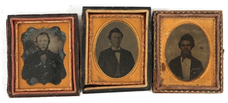 1/9 & 1/16 PLATE AMBROTYPE PHOTOGRAPHS 