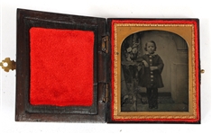 1/9 & 1/6 PLATE AMBROTYPE PHOTOGRAPHS