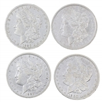 1890-1900 US SILVER MORGAN DOLLAR COINS