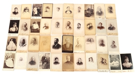 CABINET CARDS FROM VT, MA, & MI STUDIOS