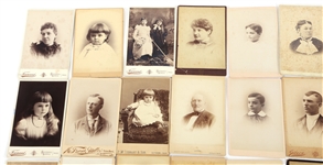 CABINET CARDS FROM VT, MA, & MI STUDIOS
