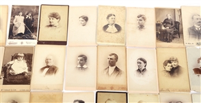 CABINET CARDS FROM VT, MA, & MI STUDIOS
