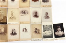 CABINET CARDS FROM VT, MA, & MI STUDIOS