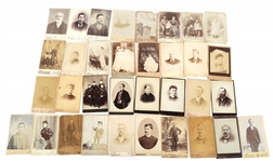 CABINET CARDS FROM CA, IN, CT STUDIOS