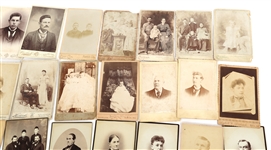 CABINET CARDS FROM CA, IN, CT STUDIOS