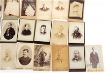 CABINET CARDS FROM CA, IN, CT STUDIOS
