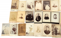 CABINET CARDS FROM CA, IN, CT STUDIOS