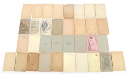 CABINET CARDS FROM CA, IN, CT STUDIOS