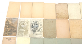 CABINET CARDS FROM CA, IN, CT STUDIOS