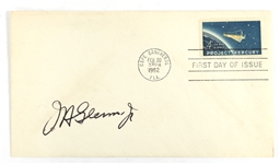 NASA ASTRONAUT JOHN GLENN GROUPING - SIGNATURES, LETTER