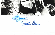NASA ASTRONAUT JOHN GLENN GROUPING - SIGNATURES, LETTER