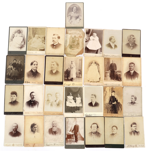 PORTRAIT CABINET CARDS FROM OHIO STUDIOS