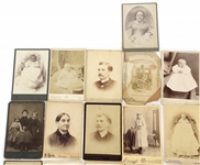 PORTRAIT CABINET CARDS FROM OHIO STUDIOS