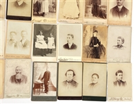 PORTRAIT CABINET CARDS FROM OHIO STUDIOS