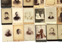 PORTRAIT CABINET CARDS FROM OHIO STUDIOS