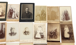 PORTRAIT CABINET CARDS FROM OREGON STUDIOS