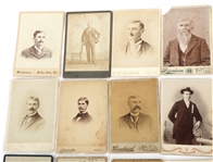 PORTRAIT CABINET CARDS FROM PA & IL STUDIOS