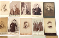 PORTRAIT CABINET CARDS FROM PA & IL STUDIOS