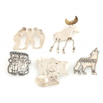 STERLING SILVER MEXICAN BROOCHES - TAXCO & UNSIGNED