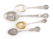 STERLING SILVER SOUVENIR SPOONS 