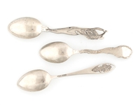 STERLING SILVER SOUVENIR SPOONS 