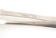 STERLING SILVER SPOONS, CHEESE KNIFE, & OLIVE FORK