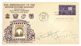 1ST DAY COVER SIGNED KATHARINE HEPBURN SPENCER TRACY