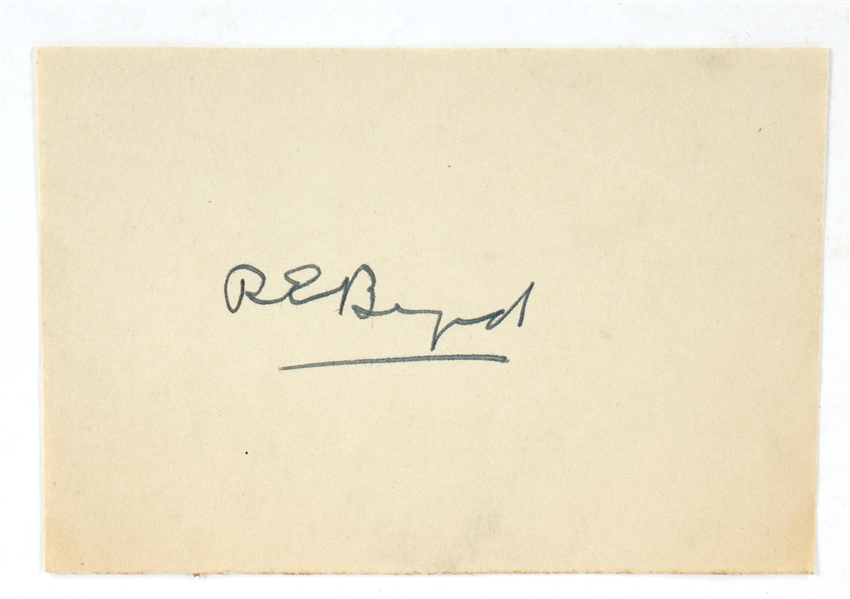 ADMIRAL RICHARD E BYRD POLAR EXPLORER SIGNATURE