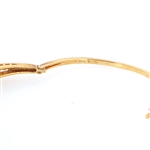 STERLING SILVER VERMEIL & CZ FASHION BANGLE BRACELETS