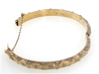STERLING SILVER VERMEIL & CZ FASHION BANGLE BRACELETS