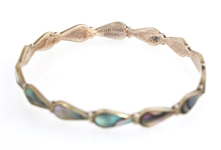 STERLING SILVER VERMEIL & CZ FASHION BANGLE BRACELETS