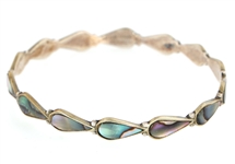 STERLING SILVER VERMEIL & CZ FASHION BANGLE BRACELETS