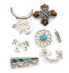 STERLING SILVER SIGNED BROOCH/PENDANTS