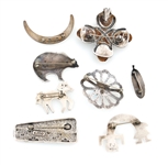 STERLING SILVER SIGNED BROOCH/PENDANTS