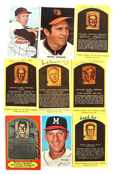 1910s-1970s BASEBALL HALL OF FAME AUTOGRAPHS 