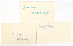 MAJOR LEAGUE BASEBALL HOF AUTOGRAPH INDEX CARDS